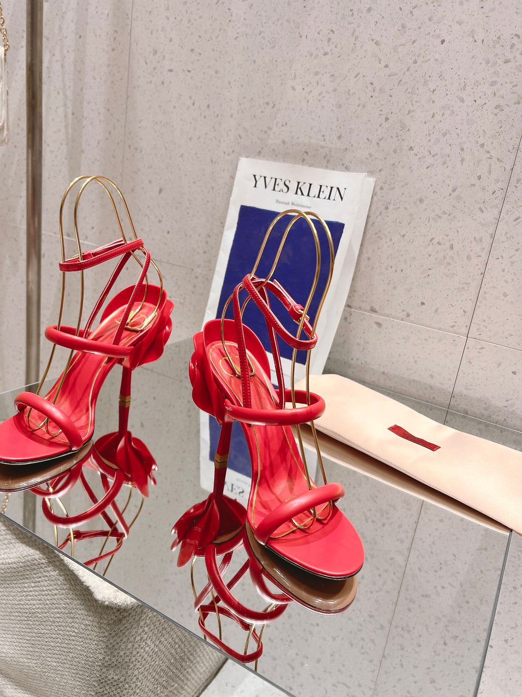 Floral High Heel Sandals