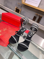 Silk Snake Crystal Sandals