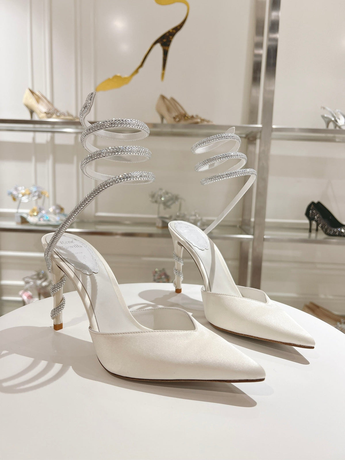 Cleo Snake-Design Heels