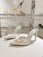 Cleo Snake-Design Heels
