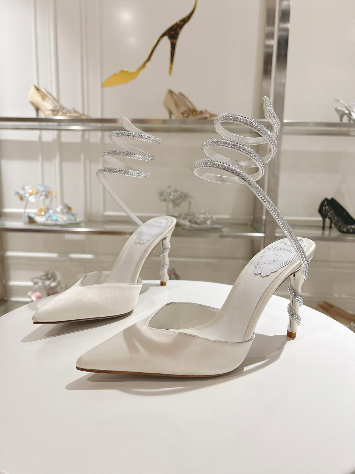 Cleo Snake-Design Heels