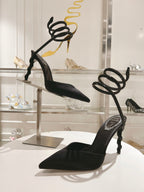Cleo Snake-Design Heels
