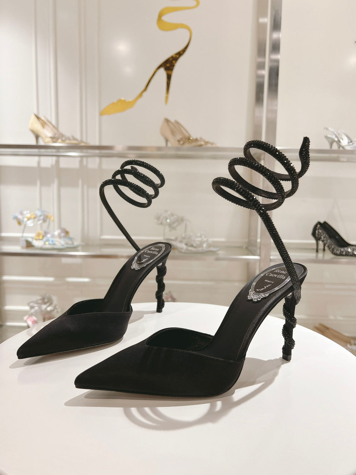 Cleo Snake-Design Heels