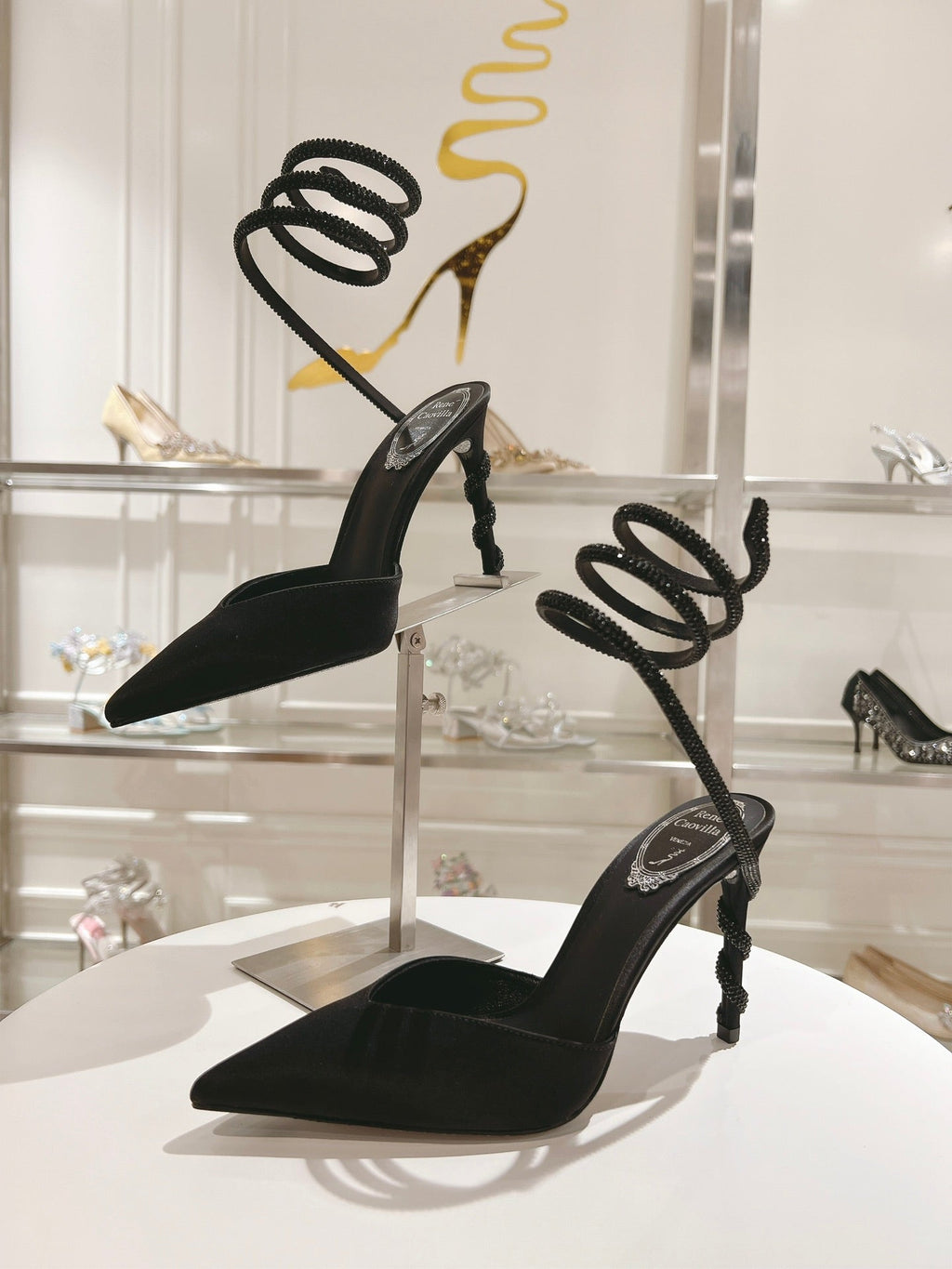 Cleo Snake-Design Heels