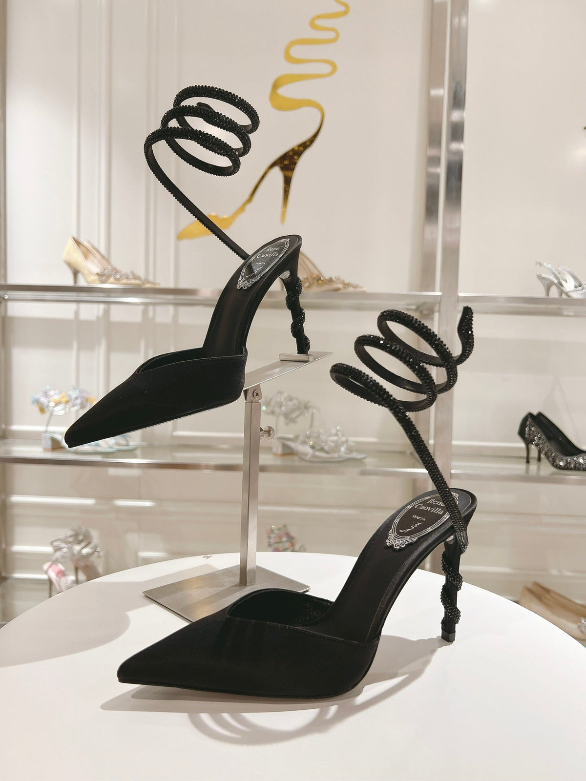 Cleo Snake-Design Heels