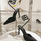 Cleo Snake-Design Heels