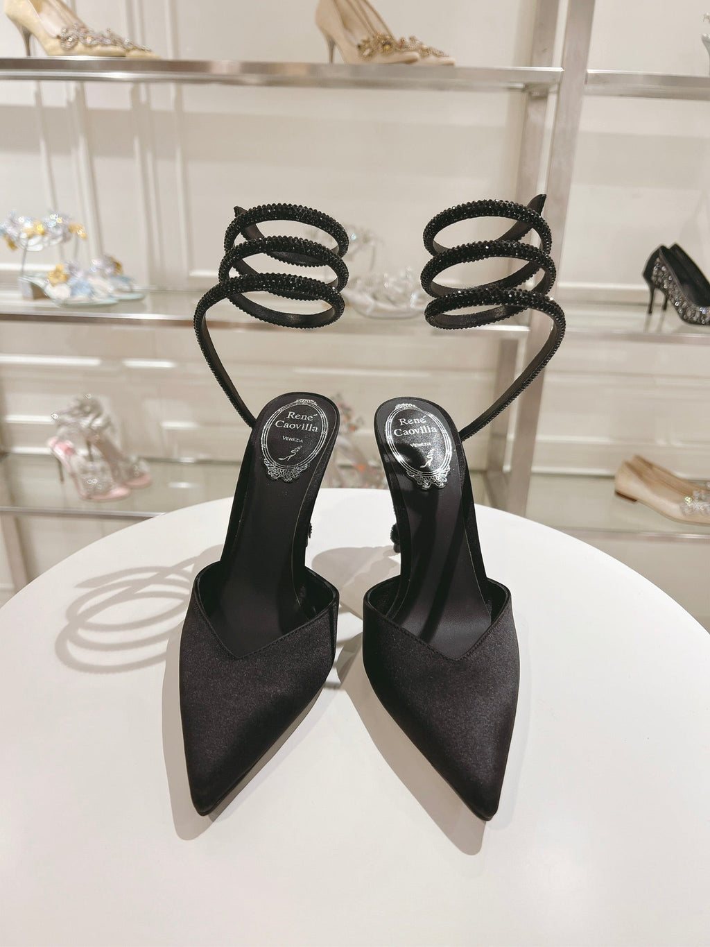 Cleo Snake-Design Heels
