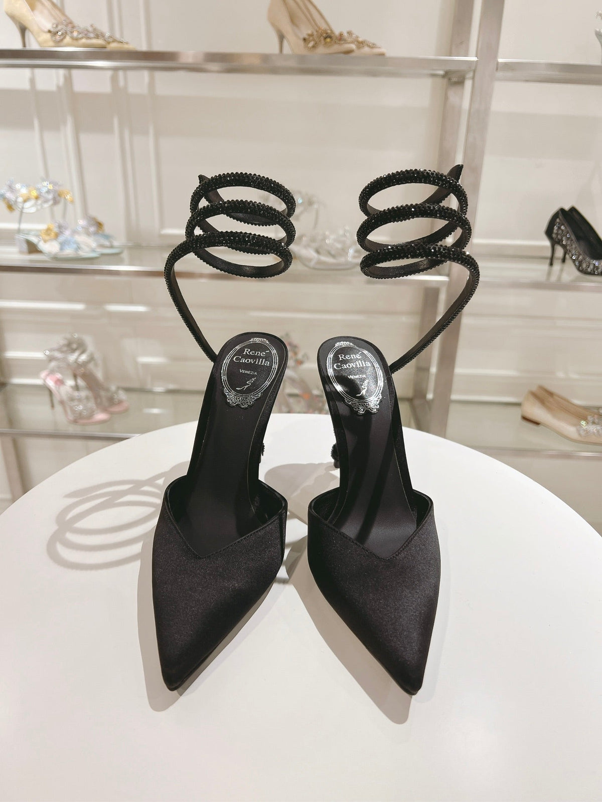 Cleo Snake-Design Heels