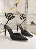 Cleo Snake-Design Heels