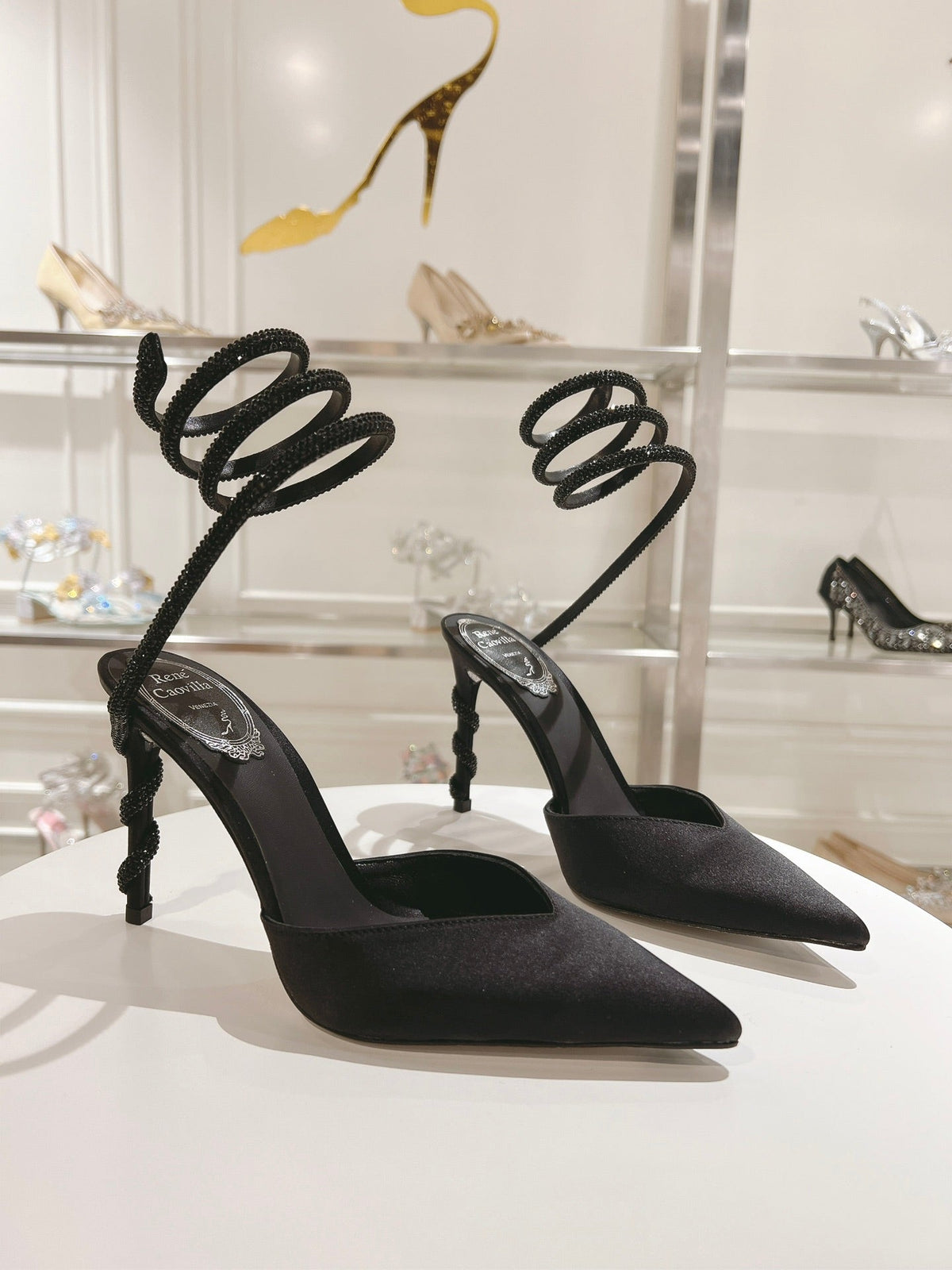 Cleo Snake-Design Heels