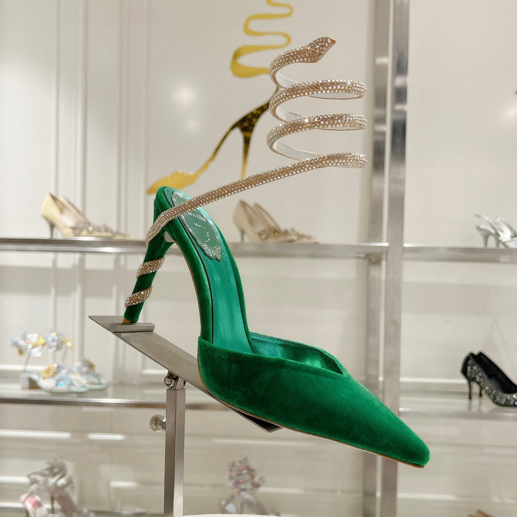Cleo Snake-Design Heels