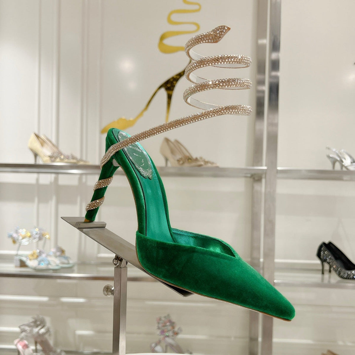 Cleo Snake-Design Heels