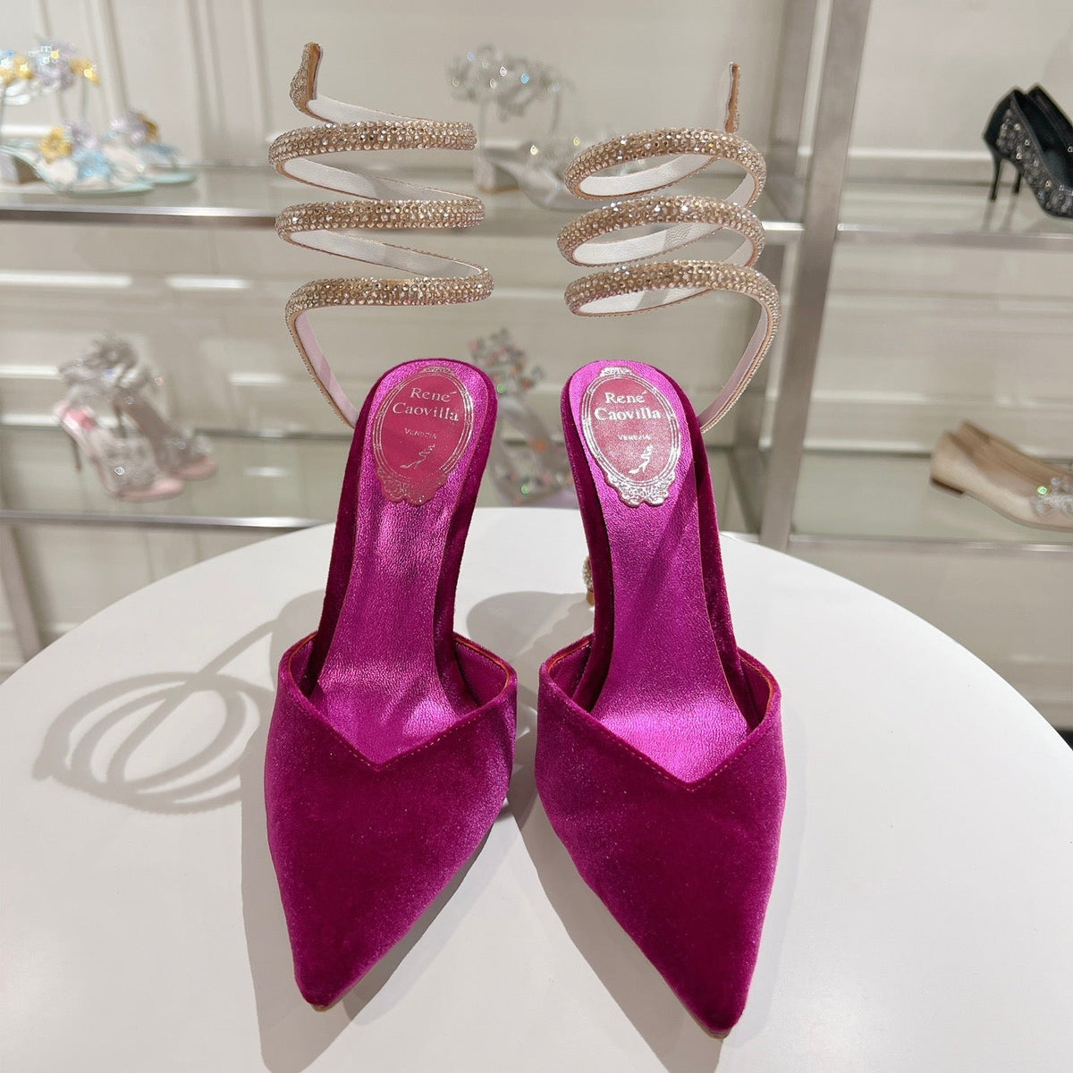 Cleo Snake-Design Heels