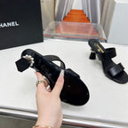 Retro Round-Toe Sandals