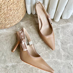 Embroidered Jacquard Salon Heels
