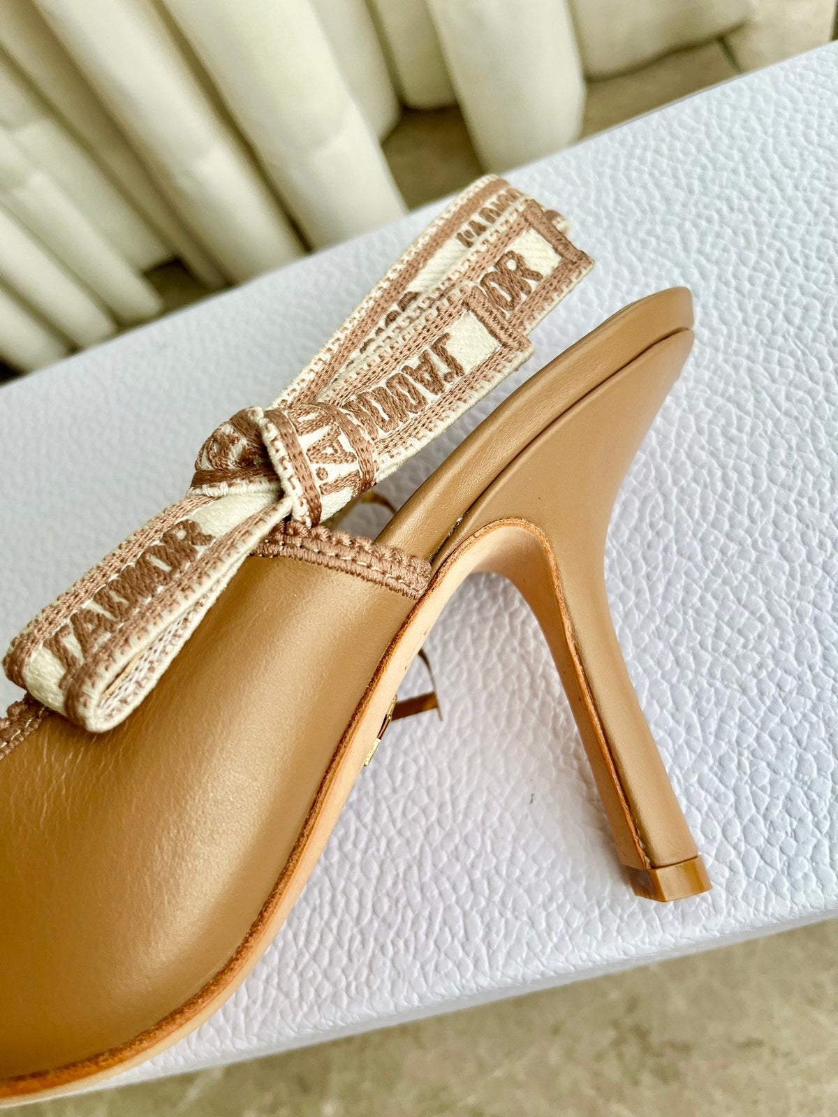 Embroidered Jacquard Salon Heels