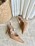 Embroidered Jacquard Salon Heels