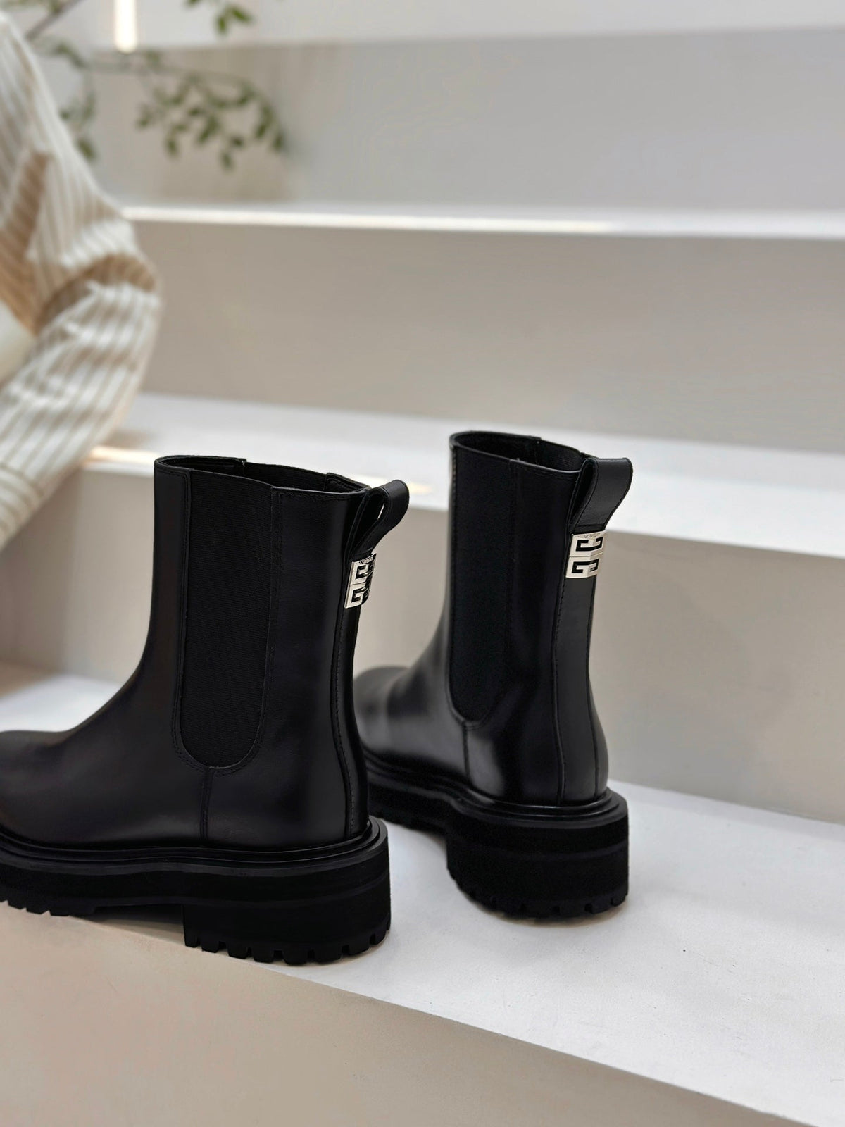 Women’s Black Leather Ankle Boots