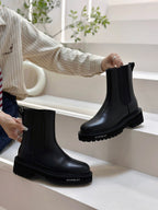 Women’s Black Leather Ankle Boots