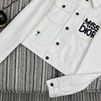 Denim Jacket with Embroidered Logo