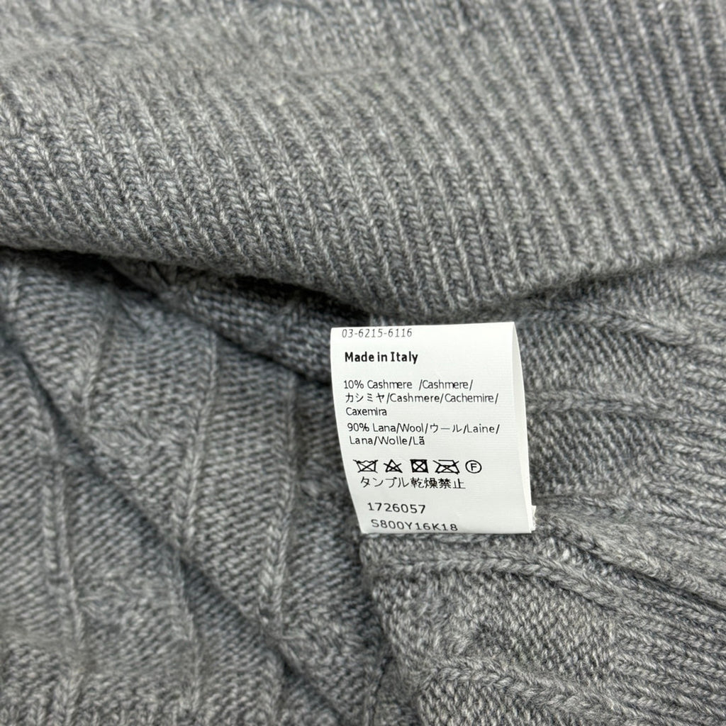 Cable-Knit Wool Cashmere Sweater