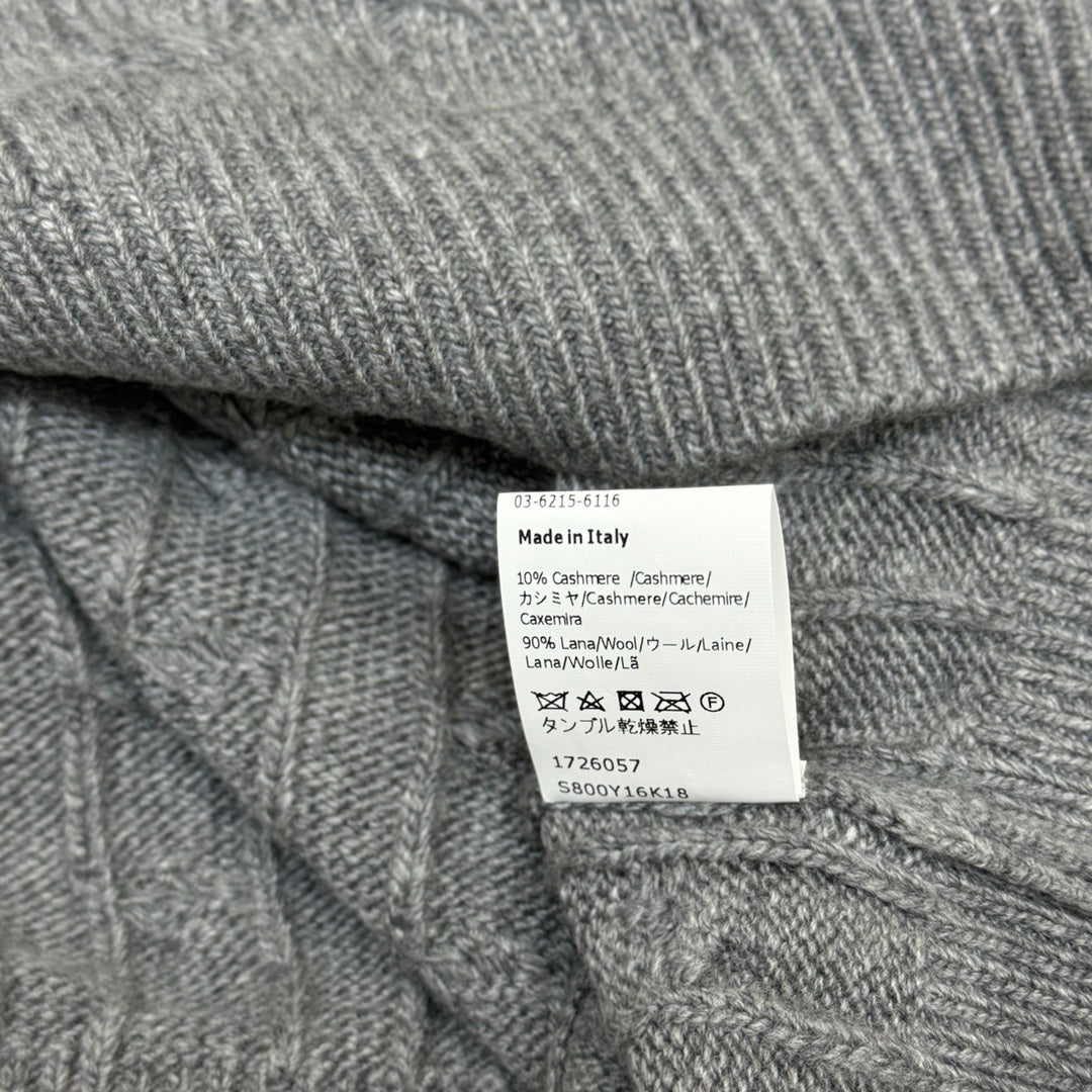 Cable-Knit Wool Cashmere Sweater
