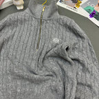 Cable-Knit Wool Cashmere Sweater