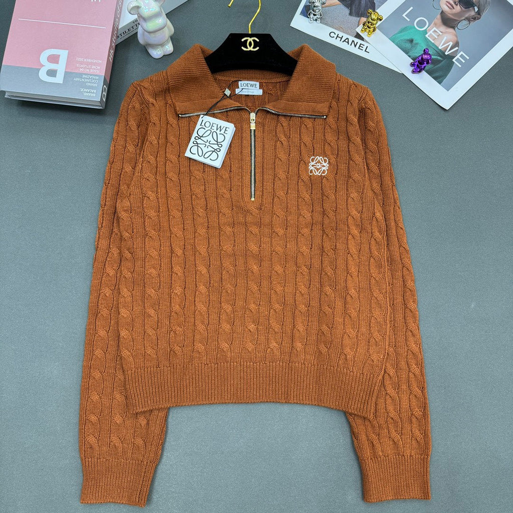 Cable-Knit Wool Cashmere Sweater