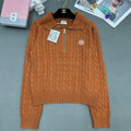 Cable-Knit Wool Cashmere Sweater