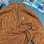 Cable-Knit Wool Cashmere Sweater