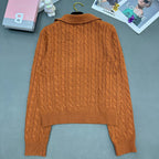Cable-Knit Wool Cashmere Sweater