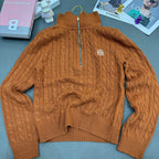Cable-Knit Wool Cashmere Sweater