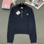 Cable-Knit Wool Cashmere Sweater