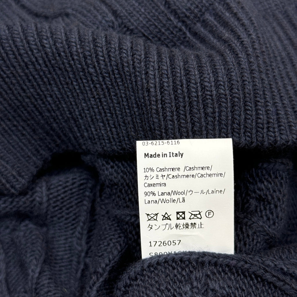 Cable-Knit Wool Cashmere Sweater