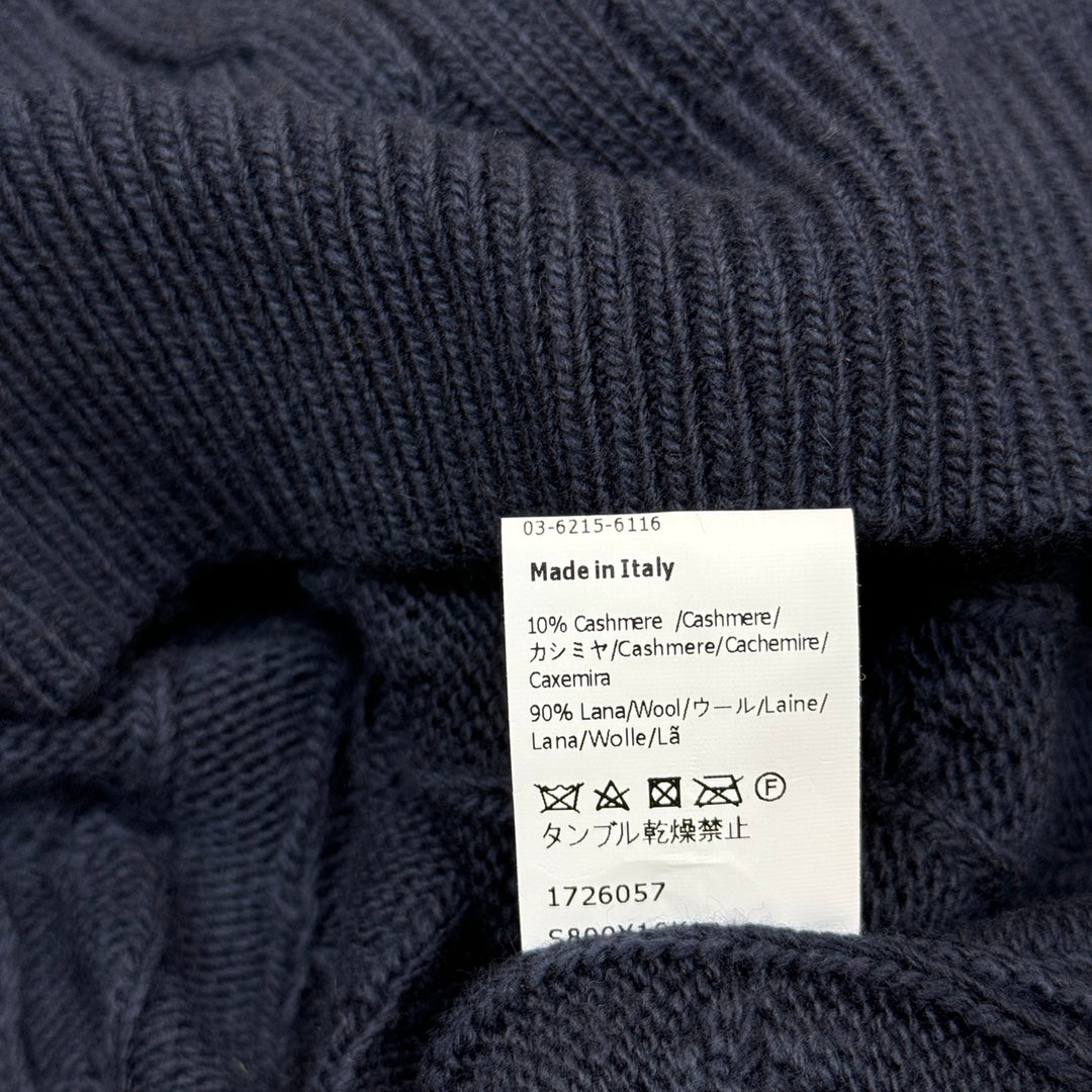 Cable-Knit Wool Cashmere Sweater