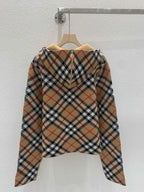 Reversible Knit Cardigan with Hood