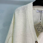 LW Hand-Knit V-Neck Cardigan