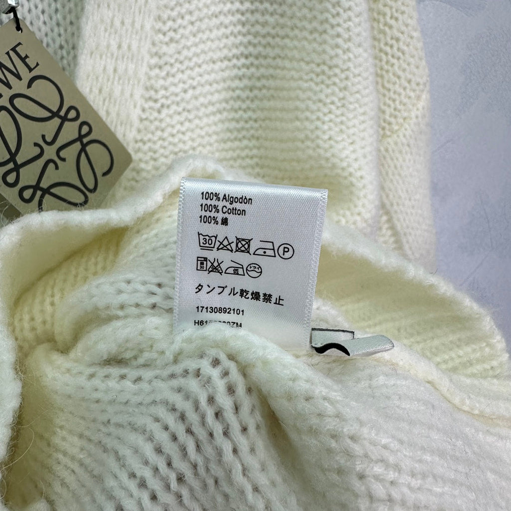 LW Hand-Knit V-Neck Cardigan