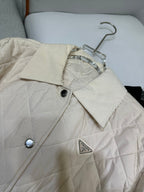 Cotton Jacket with Velvet Collar