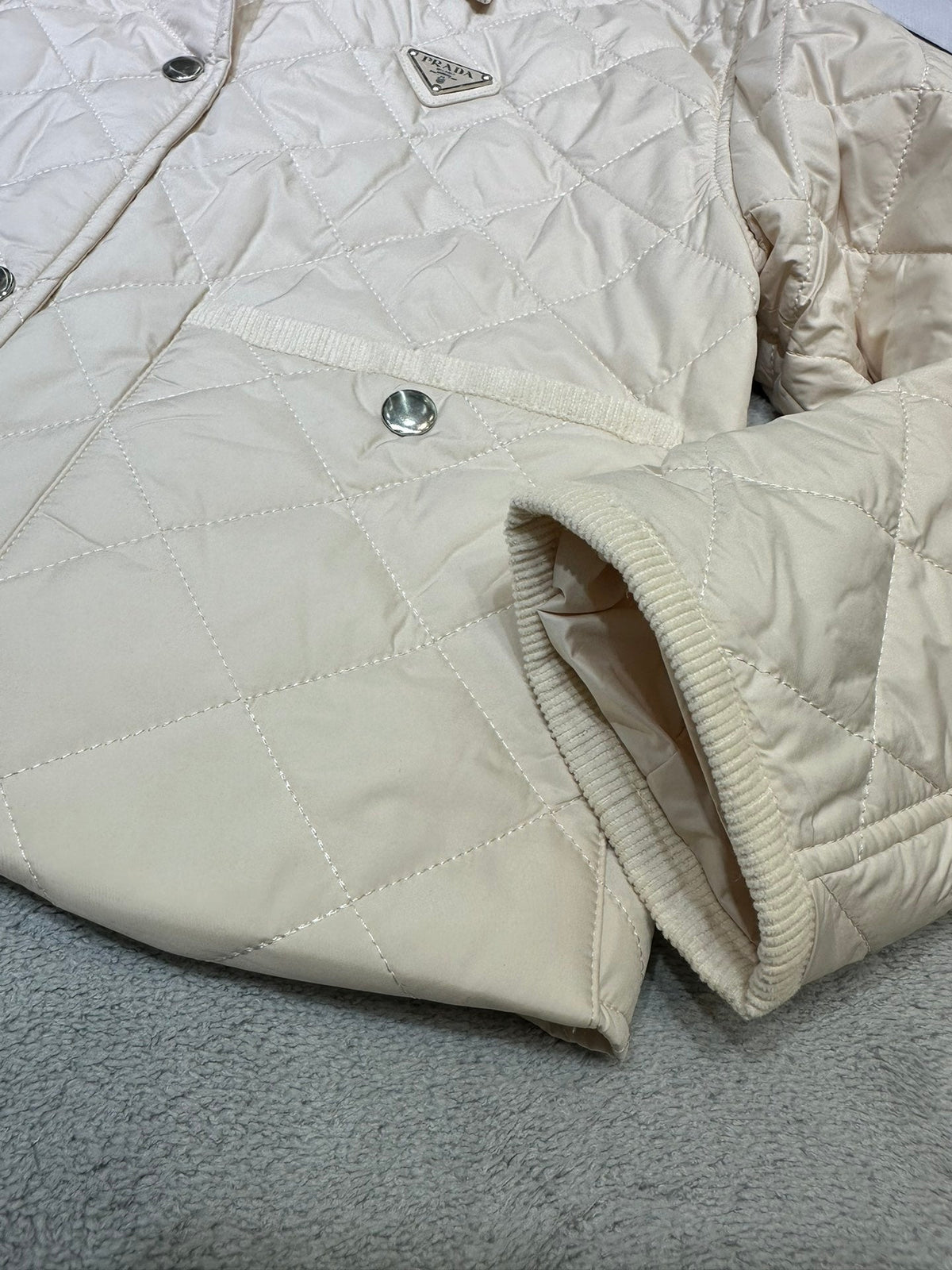 Cotton Jacket with Velvet Collar