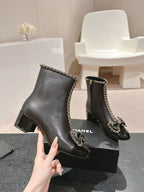 Women’s Embroidered Tall Leather Boots