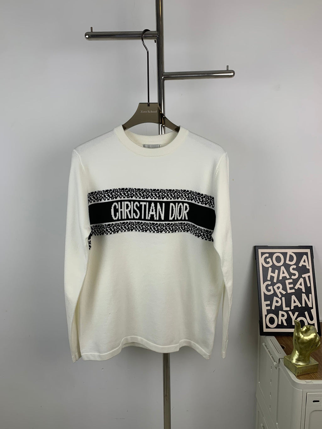 Jacquard Knit Long-Sleeve Sweater – Unisex