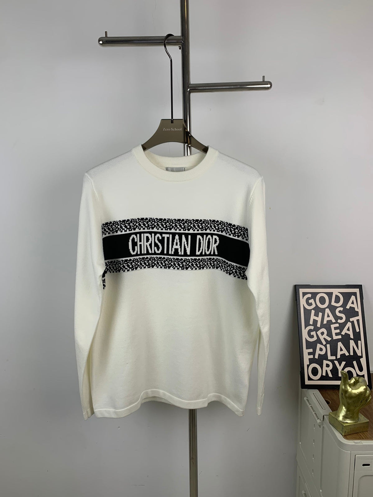 Jacquard Knit Long-Sleeve Sweater – Unisex