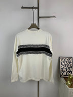 Jacquard Knit Long-Sleeve Sweater – Unisex