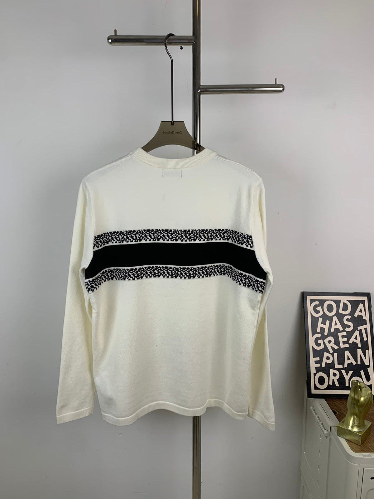 Jacquard Knit Long-Sleeve Sweater – Unisex