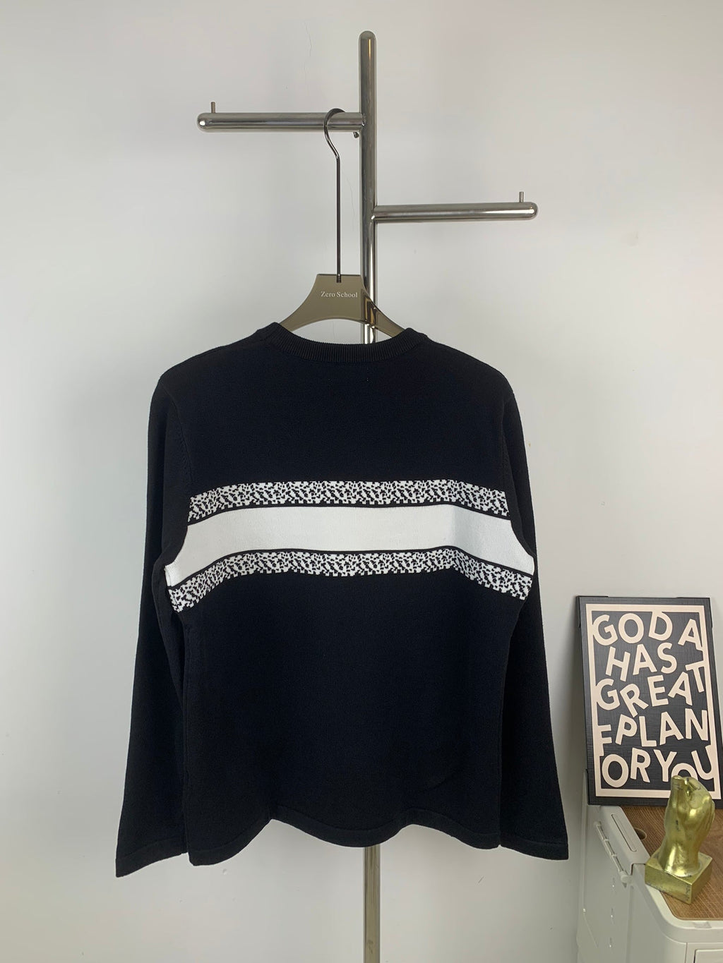 Jacquard Knit Long-Sleeve Sweater – Unisex