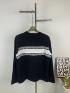 Jacquard Knit Long-Sleeve Sweater – Unisex