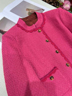 Short Jacket with Rose Detail