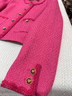 Short Jacket with Rose Detail