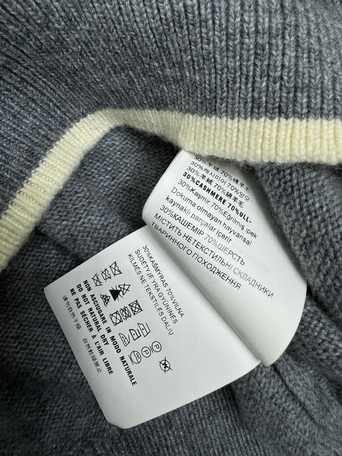Contrast Knit Long-Sleeve Top